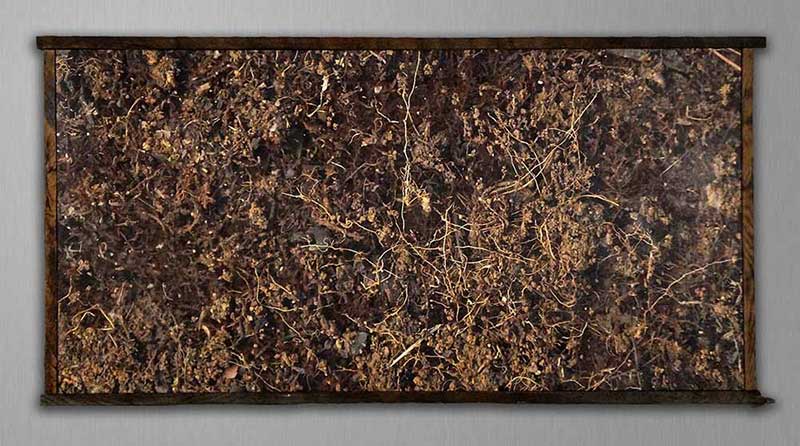 Dirt After Pollock (framed)
